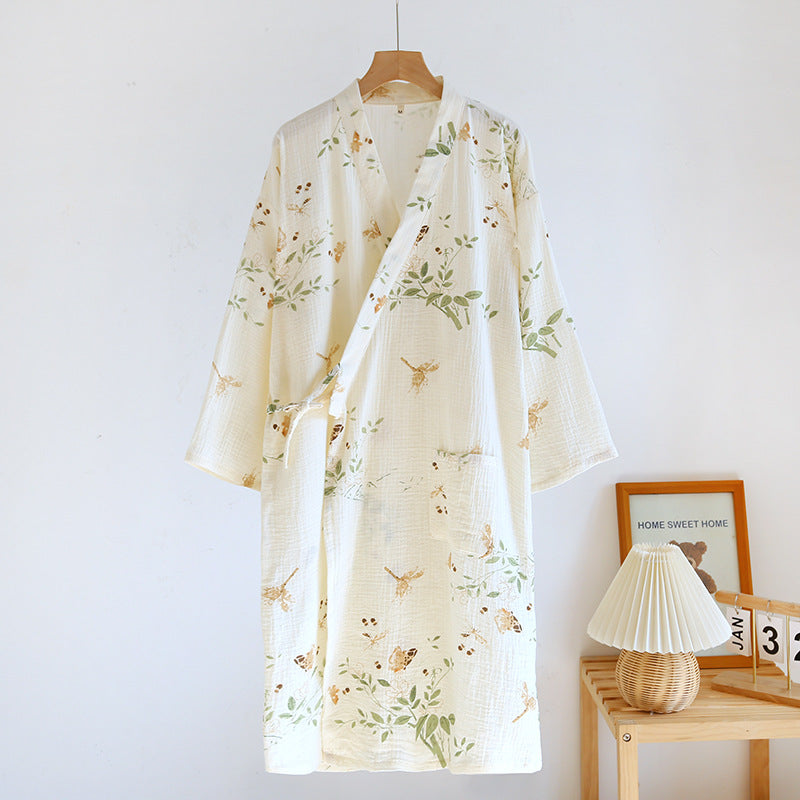 Cotton Gauze Yukata Robe