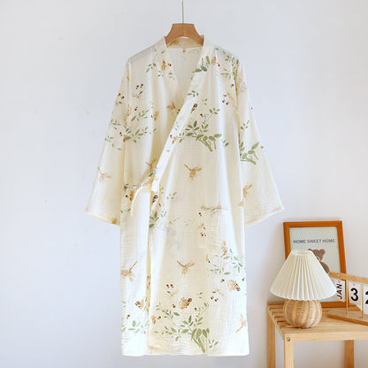 Cotton Gauze Yukata Robe
