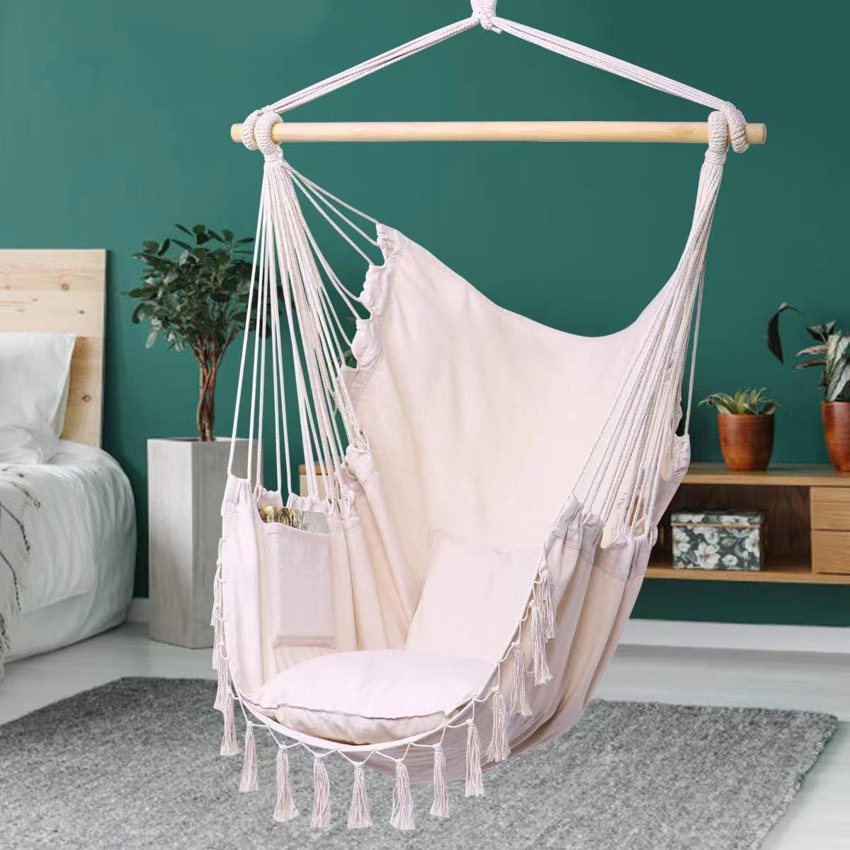 Cotton Hanging Chair for Outdoor Balcony Leisure