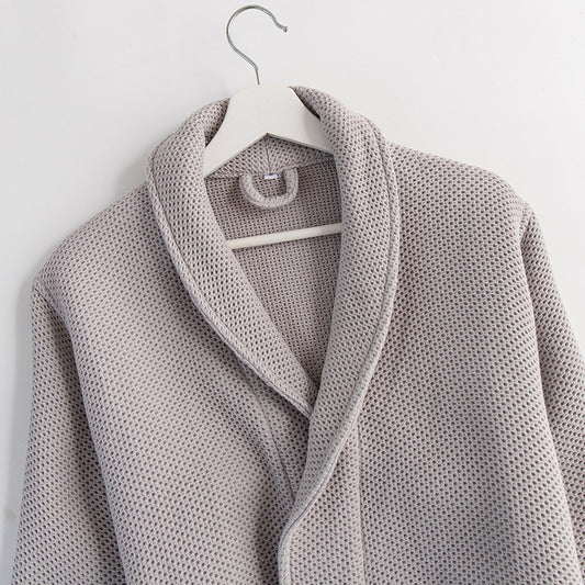 Cotton Honeycomb Waffle Bathrobe