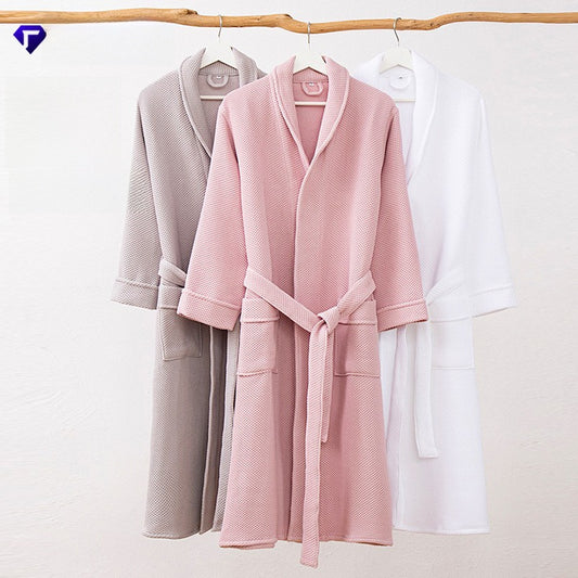 Cotton Honeycomb Waffle Bathrobe