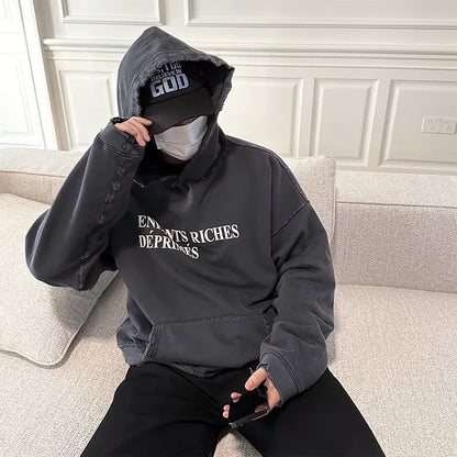 Cotton hooded sweatshirt