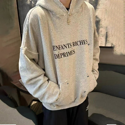 Cotton hooded sweatshirt