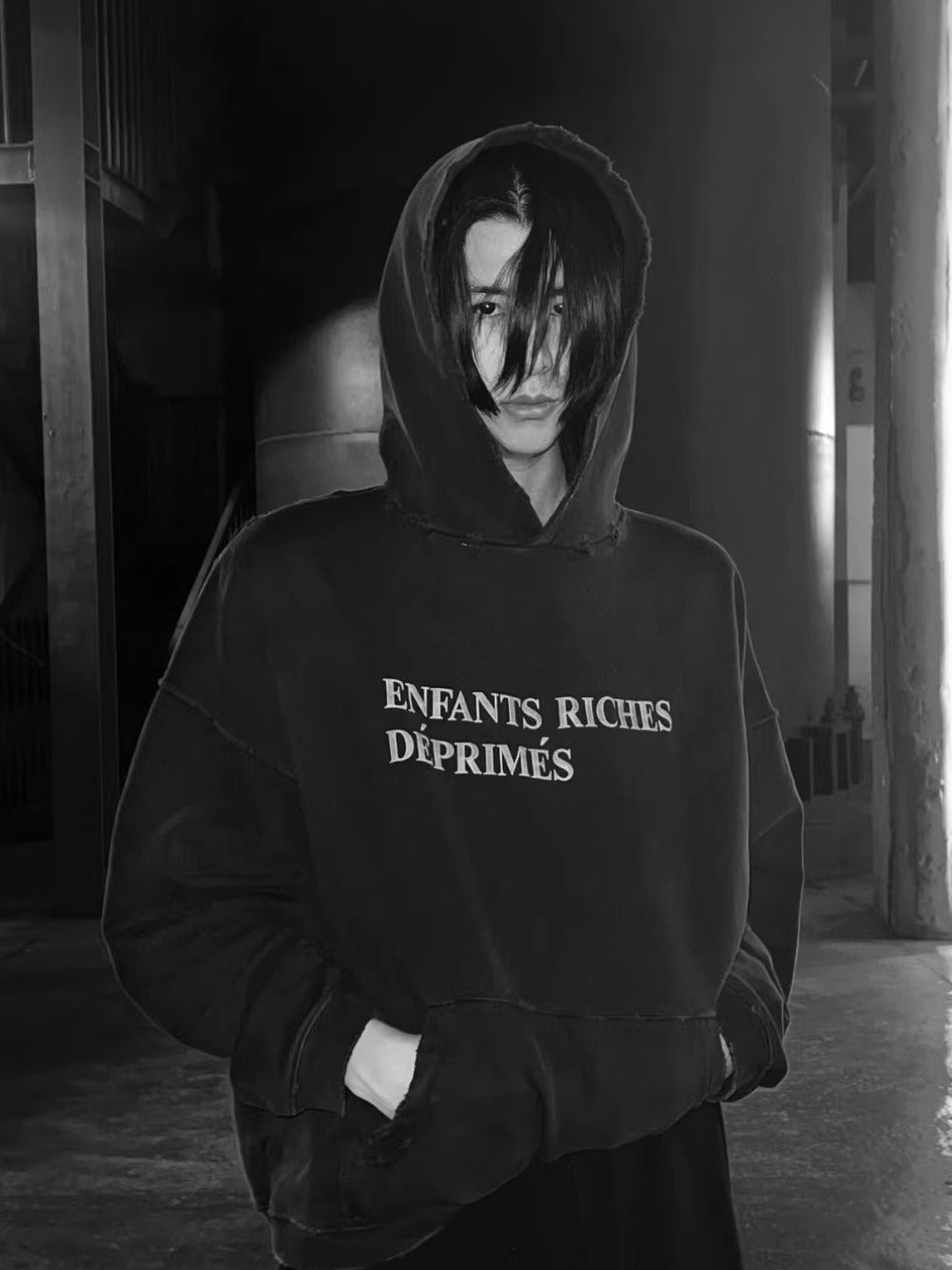 Cotton hooded sweatshirt
