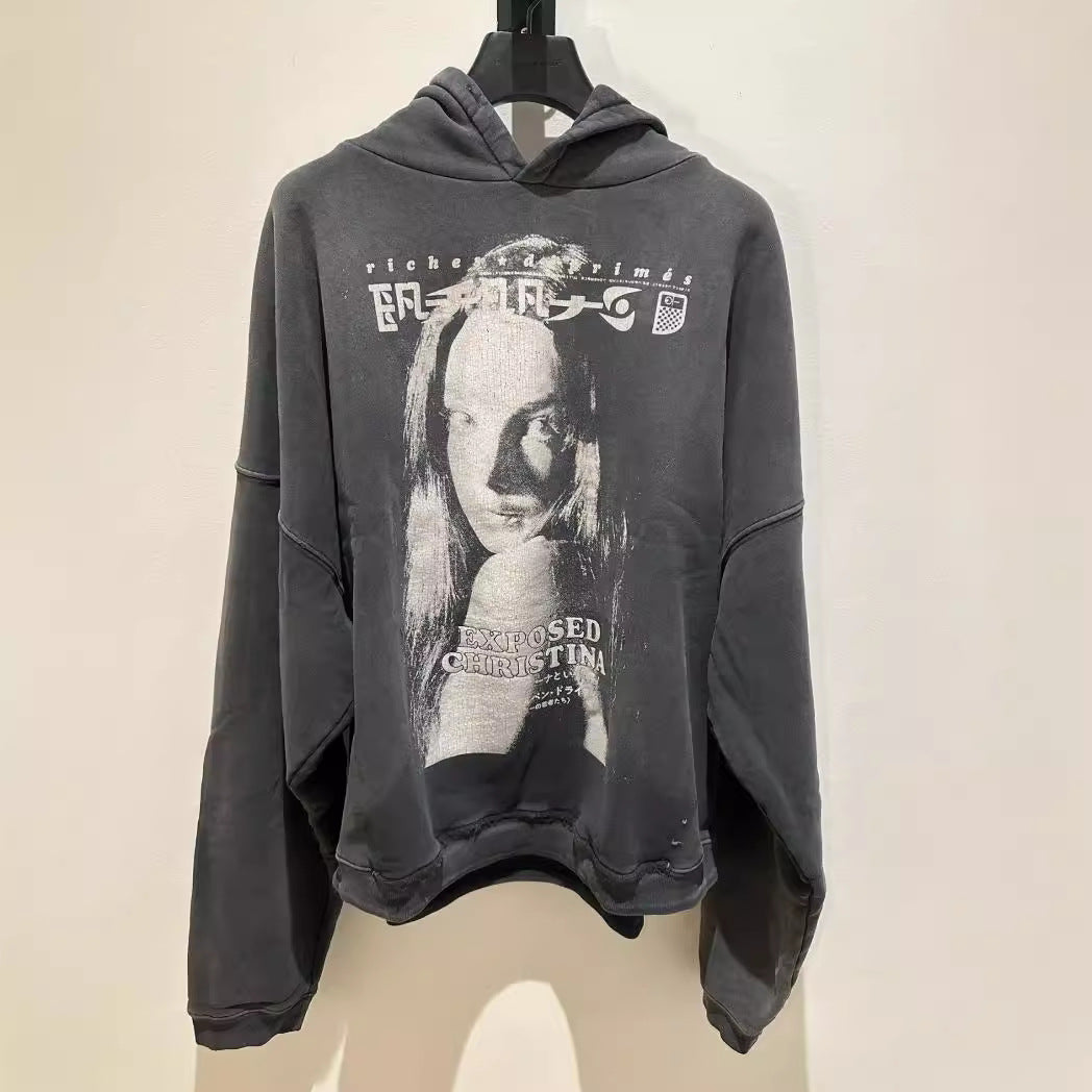 Cotton Hooded Sweatshirt