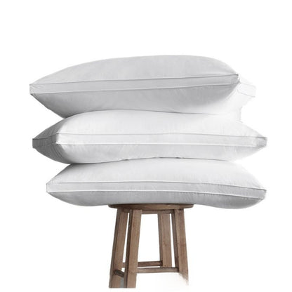 Cotton jet three-dimensional antibacterial anti-mite white pillow