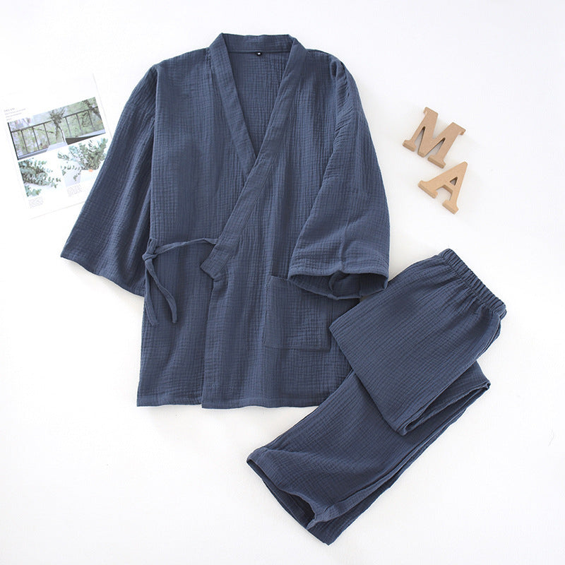 Cotton Kimono Pajama Set