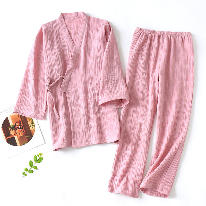 Cotton Kimono Pajama Set