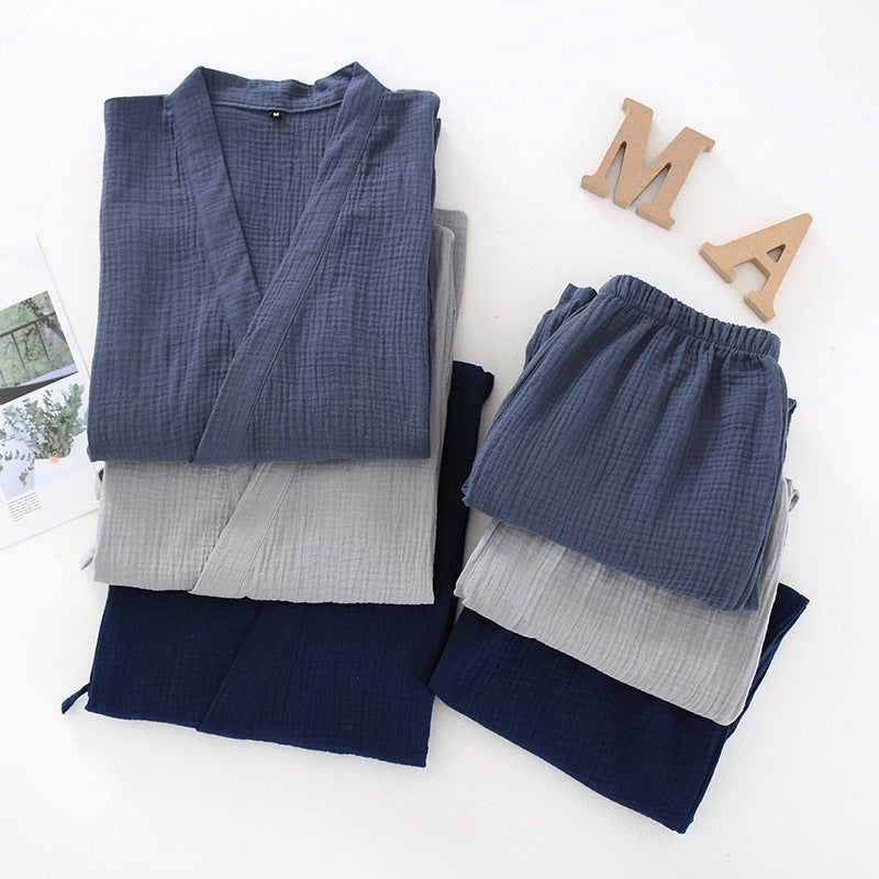 Cotton Kimono Pajama Set