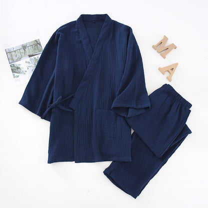 Cotton Kimono Pajama Set