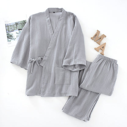 Cotton Kimono Pajama Set
