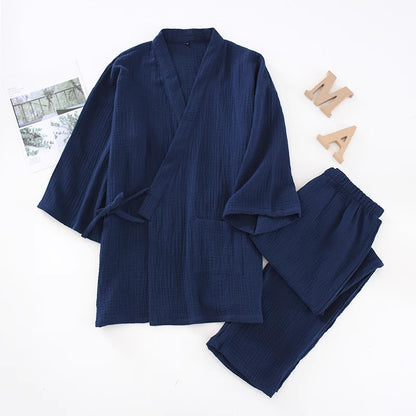 Cotton Kimono Pajamas Set