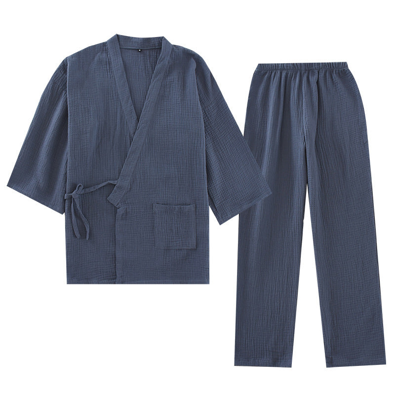 Cotton Kimono Pajamas Set