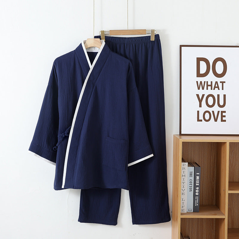Cotton Kimono Pajamas Suit