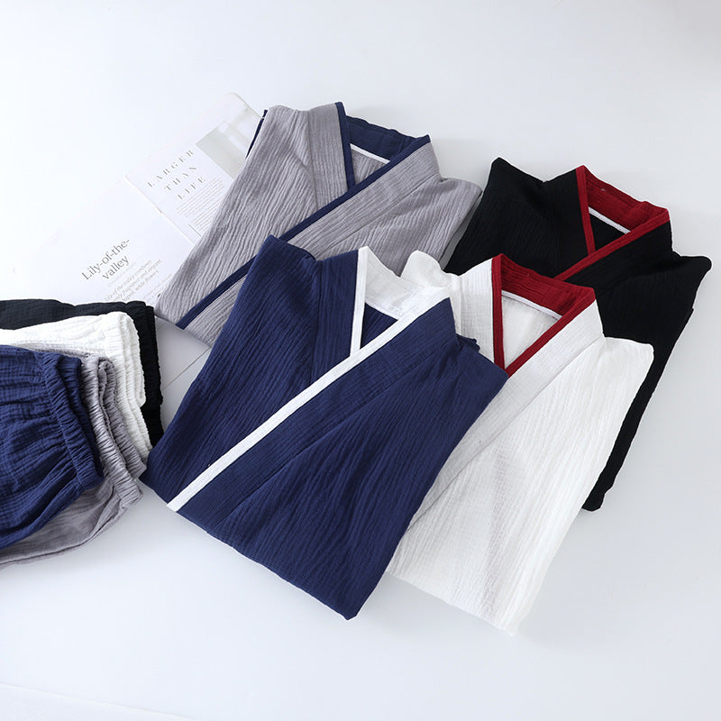Cotton Kimono Pajamas Suit