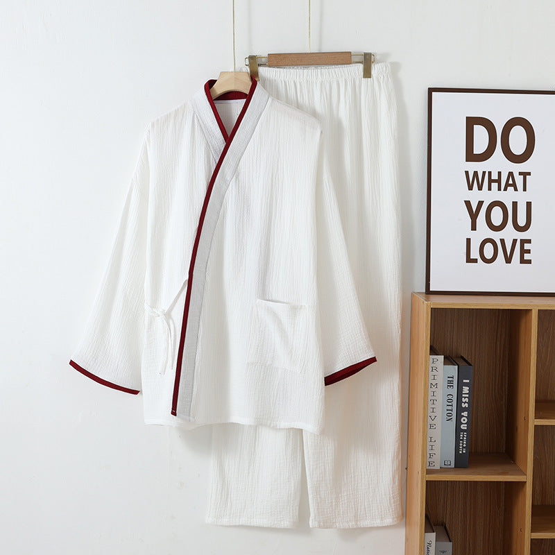 Cotton Kimono Pajamas Suit