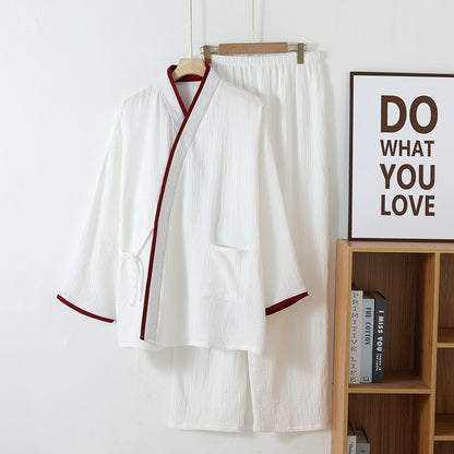 Cotton Kimono Pajamas Suit