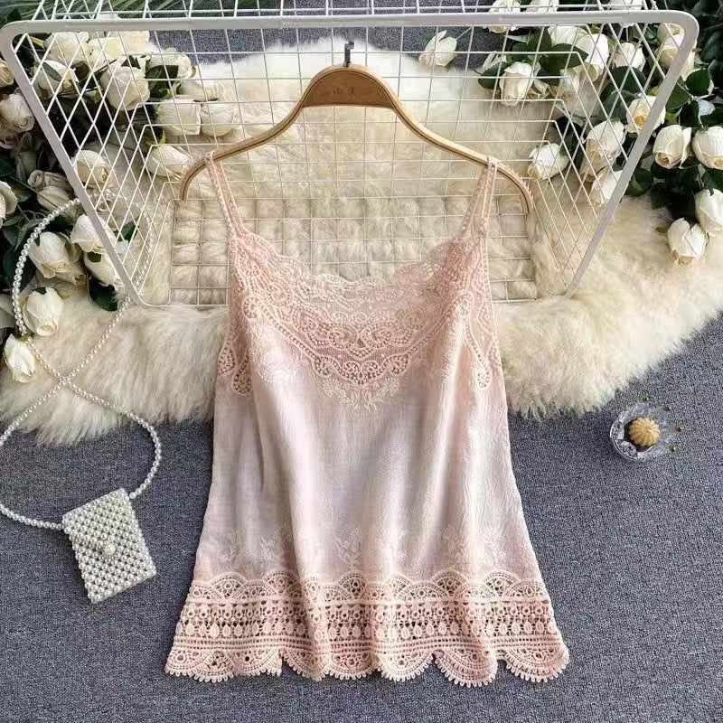 Cotton Lace Cut Out Camisole