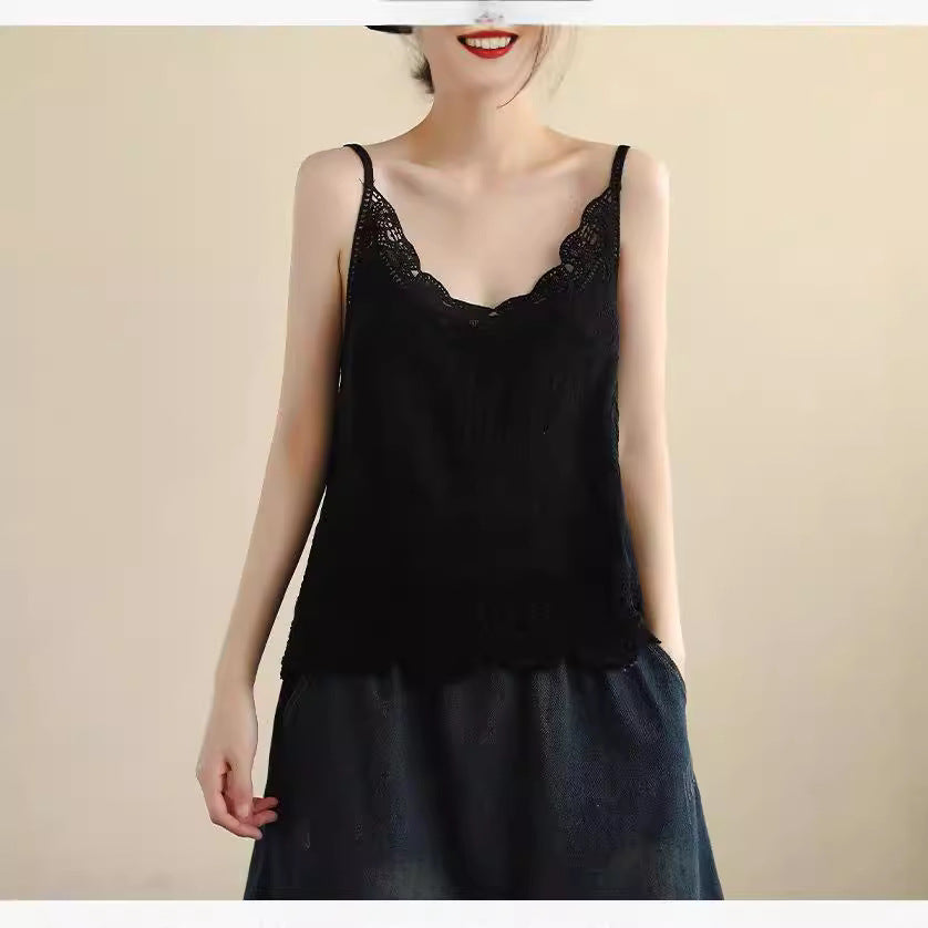 Cotton Lace Cut Out Camisole