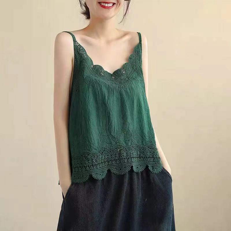 Cotton Lace Cut Out Camisole