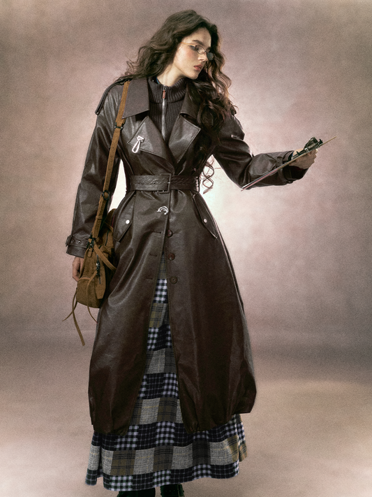 Cotton Leather Coat