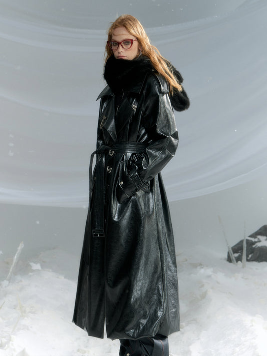 Cotton Leather Coat