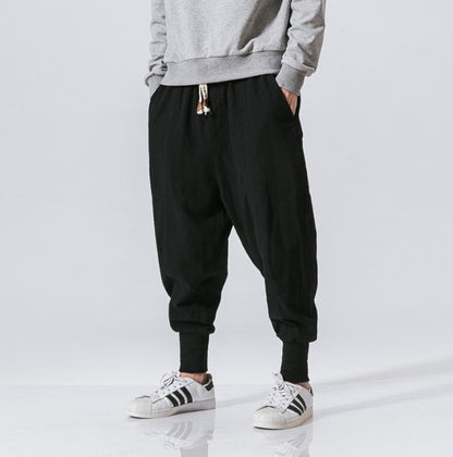 Cotton Linen Men's Casual Pants