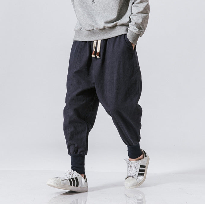 Cotton Linen Men's Casual Pants