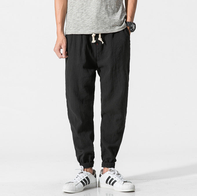 Cotton Linen Men's Casual Pants