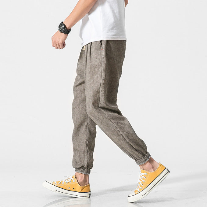 Cotton Linen Men's Casual Pants