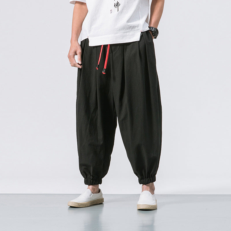Cotton Linen Men's Casual Pants