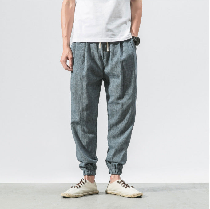 Cotton Linen Men's Casual Pants