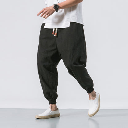 Cotton Linen Men's Casual Pants