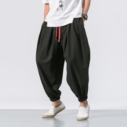 Cotton Linen Men's Casual Pants
