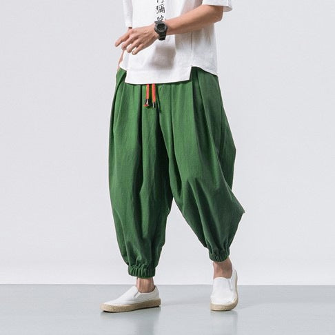 Cotton Linen Men's Casual Pants