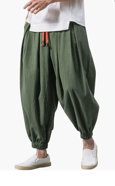Cotton Linen Men's Casual Pants