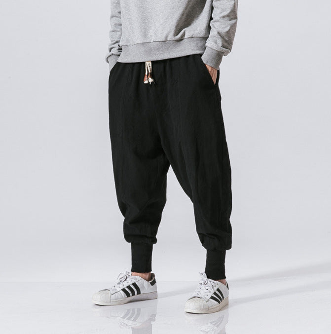 Cotton Linen Men's Casual Pants