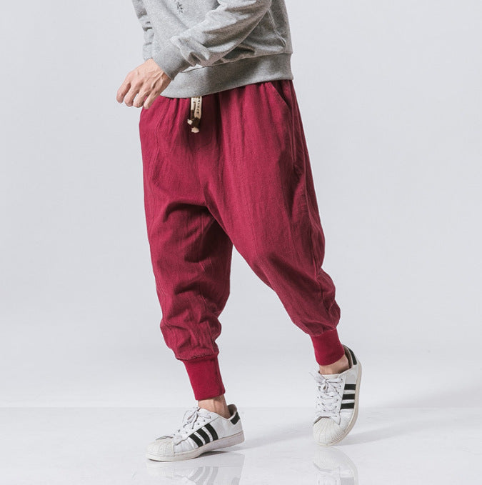 Cotton Linen Men's Casual Pants