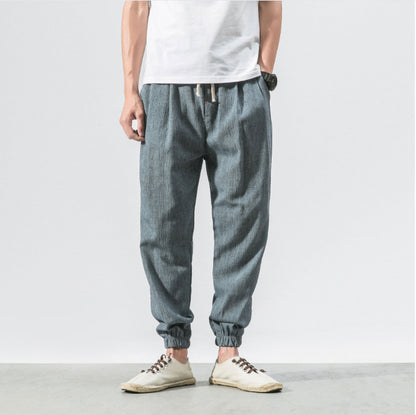 Cotton Linen Men's Casual Pants