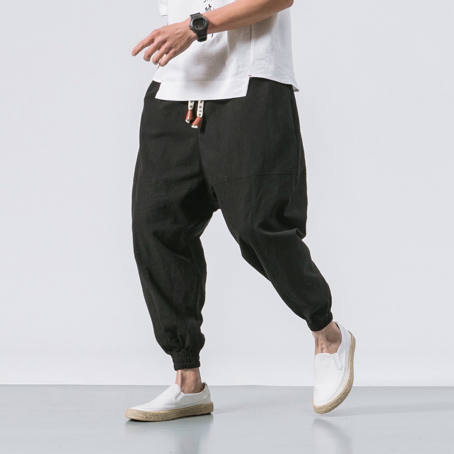 Cotton Linen Men's Casual Pants