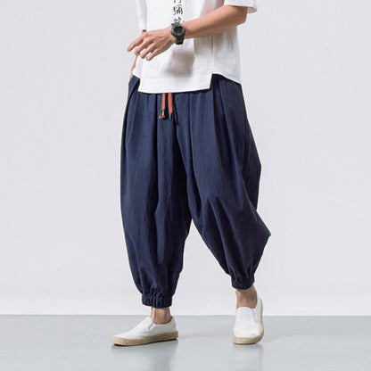 Cotton Linen Men's Casual Pants