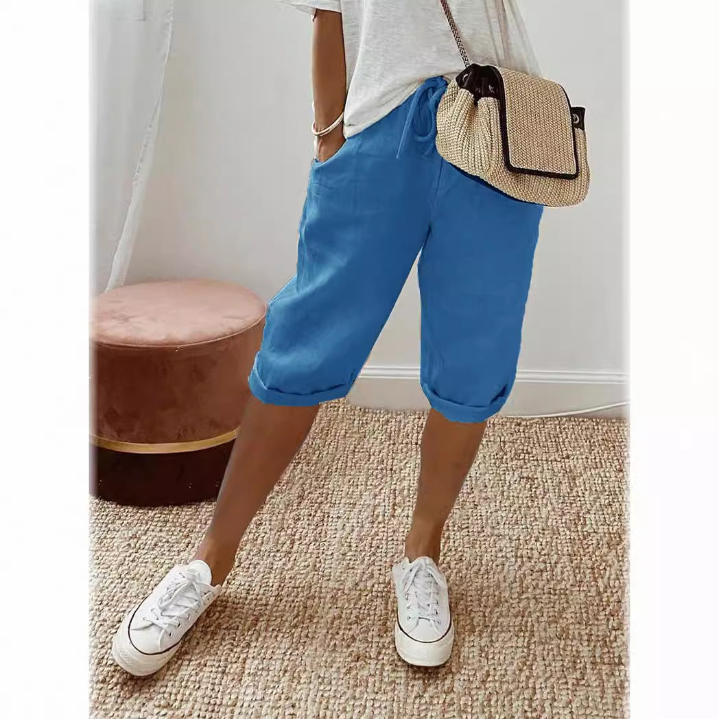 Cotton linen pants