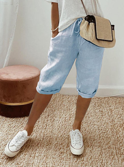 Cotton linen pants