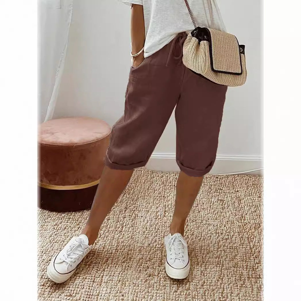 Cotton linen pants