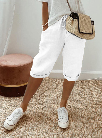 Cotton linen pants