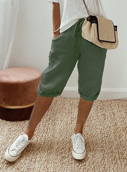 Cotton linen pants