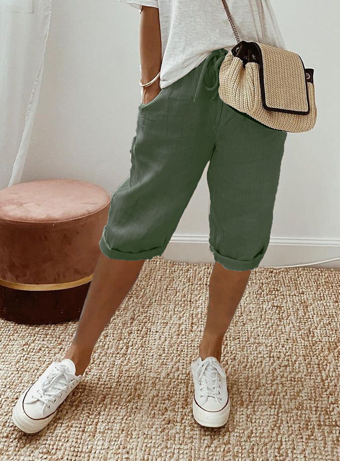 Cotton linen pants