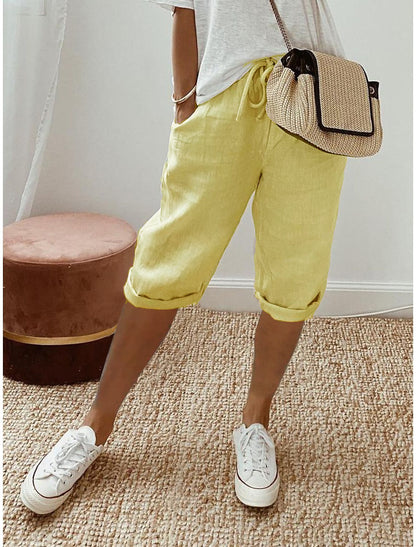 Cotton linen pants