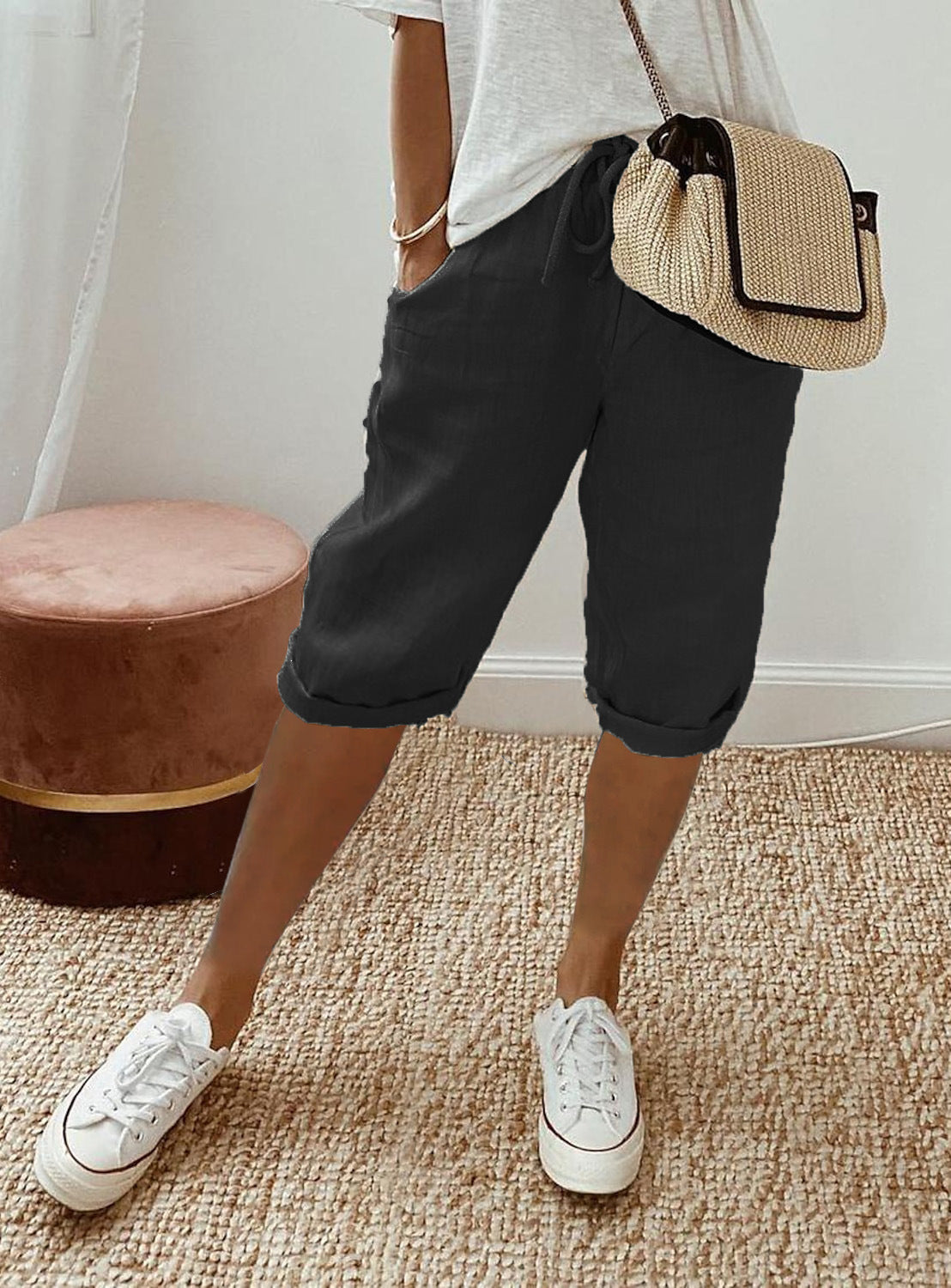 Cotton linen pants
