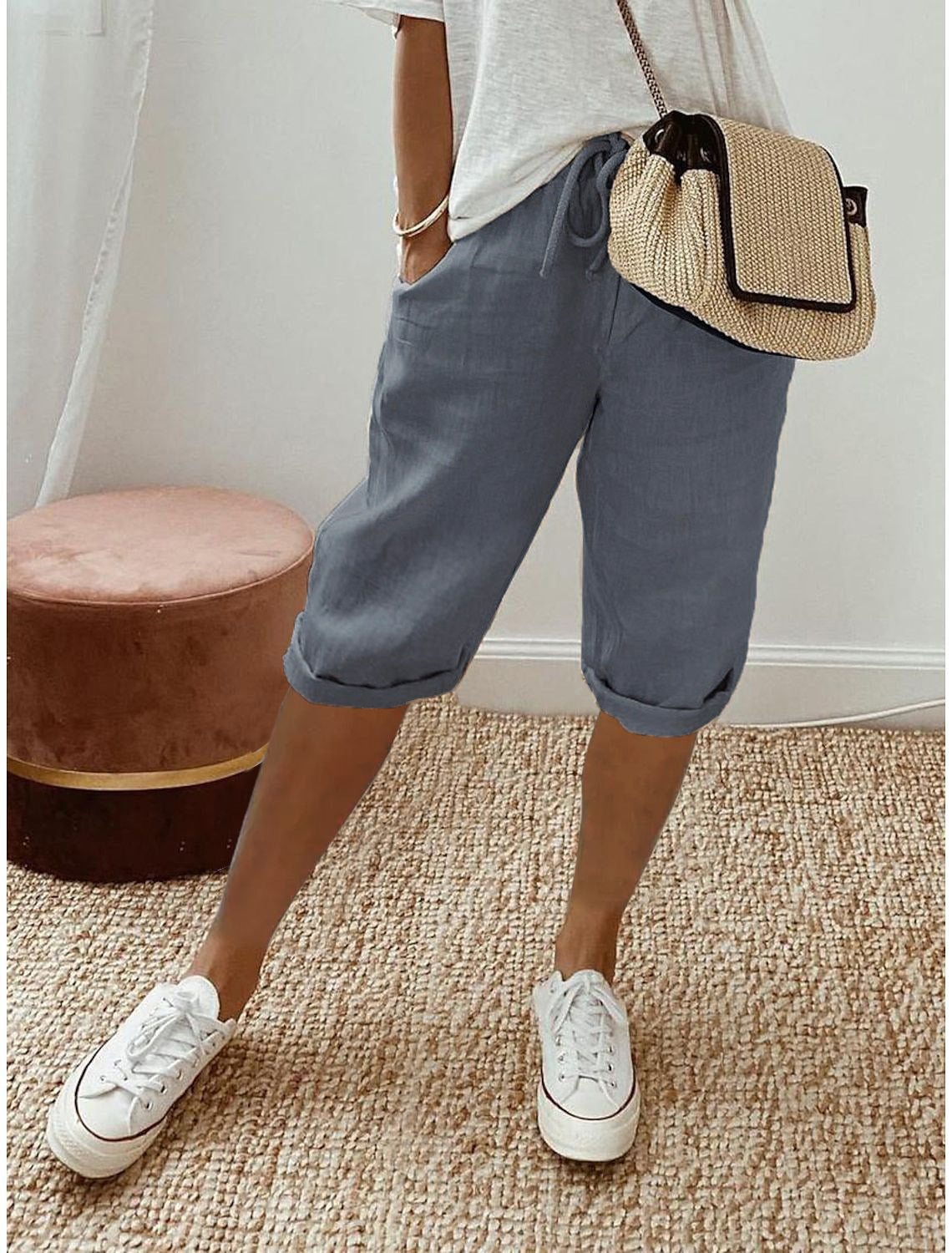 Cotton linen pants
